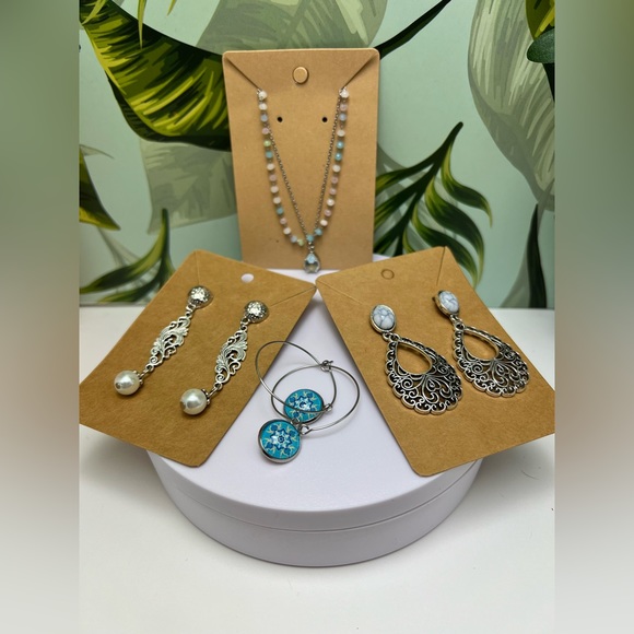 Elegant Boho Jewelry Gift Set Hand-Painted Box - Unique Christmas Gift Box - Picture 5 of 8